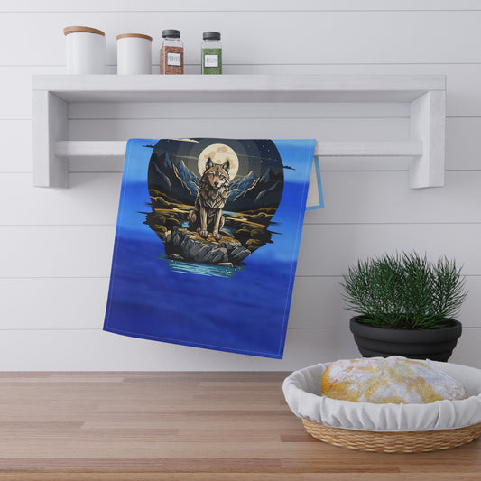 Wolf Mountain Vista Cotton Tea Towels – Perfect for Nature Lovers