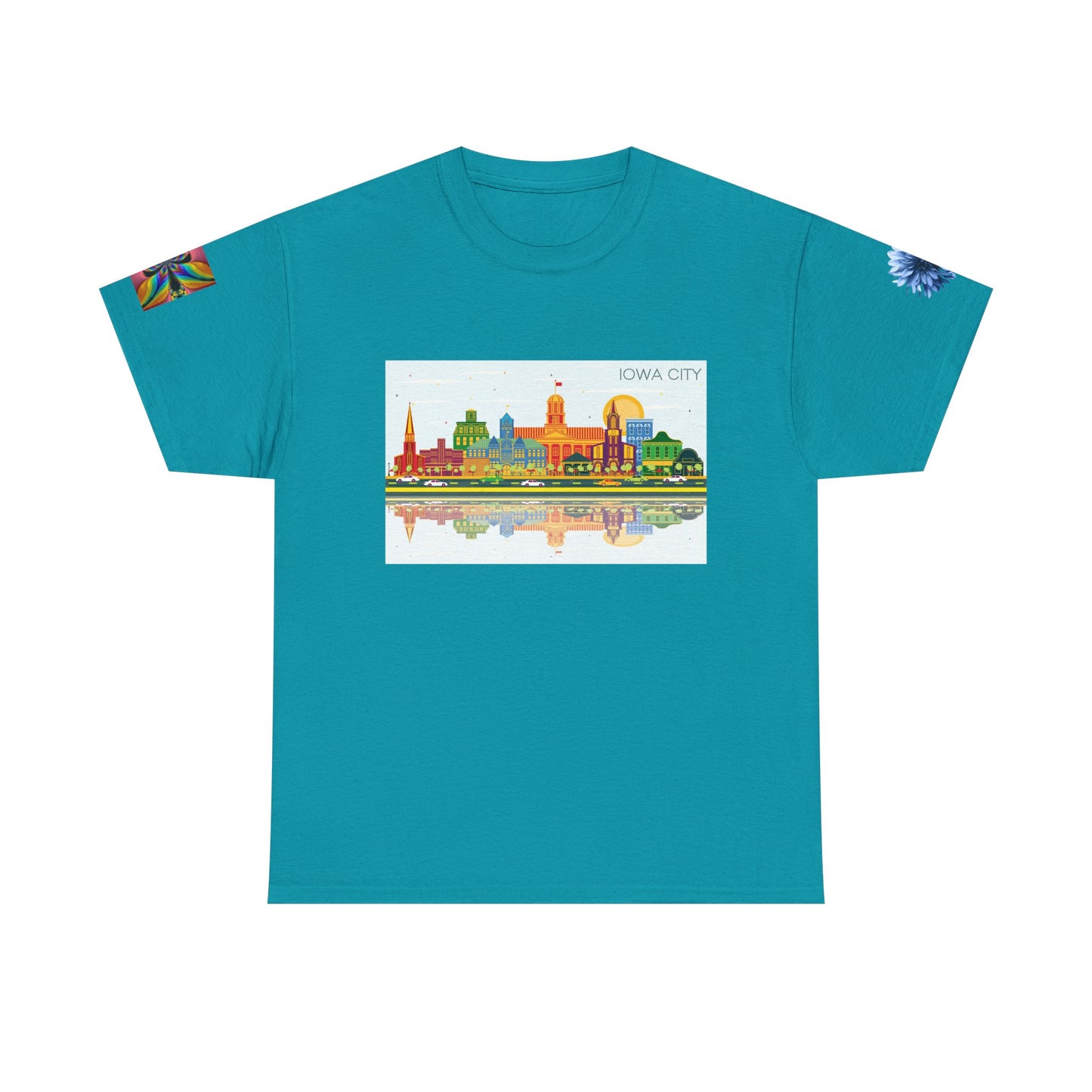 Iowa City Sunflower T-shirt - Vibrant Art for Nature Lovers