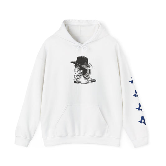 Sudadera con capucha gráfica de vaquero de Texas para hombre y mujer 