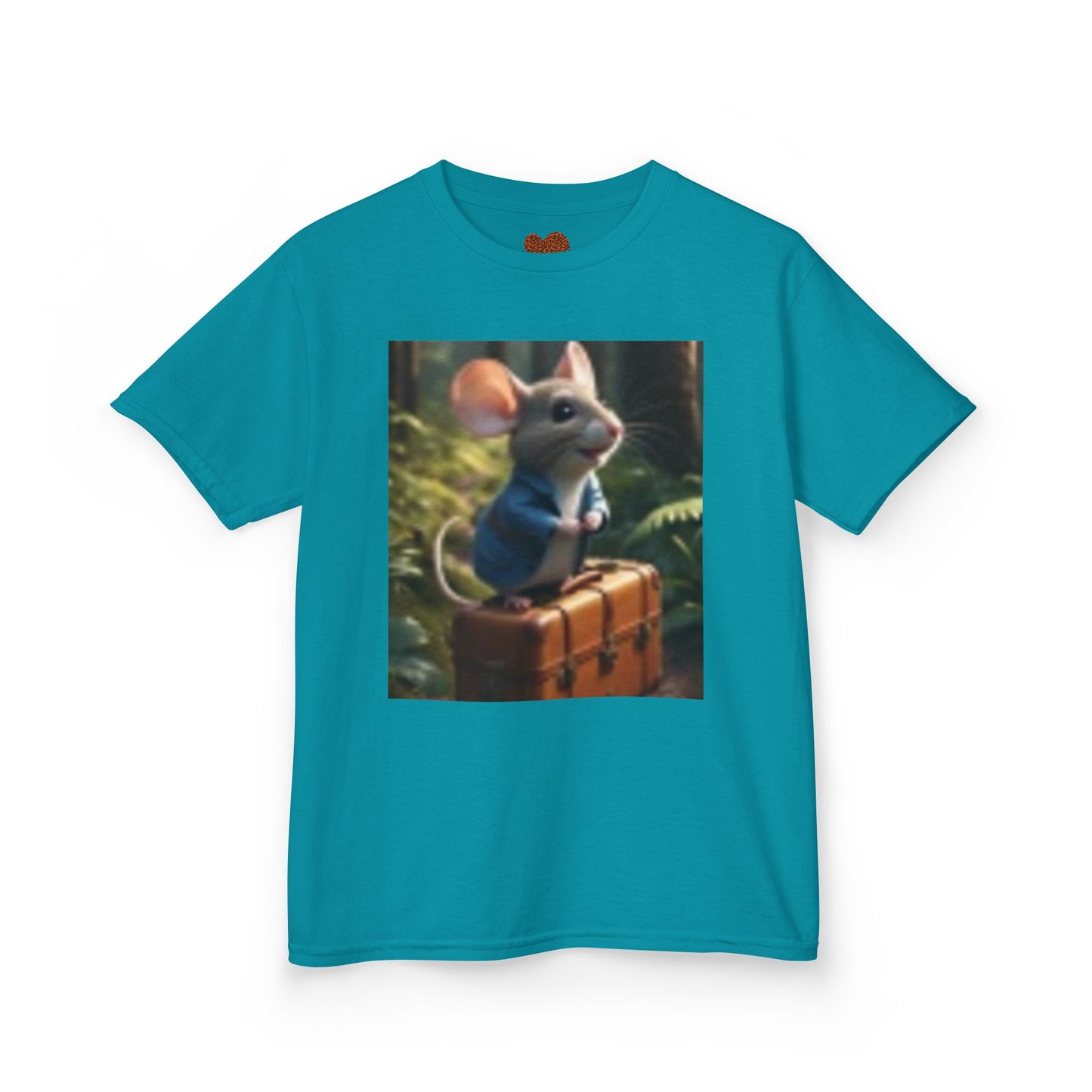 T-shirt d'aventure pour enfants avec motif cœur et souris colorés
