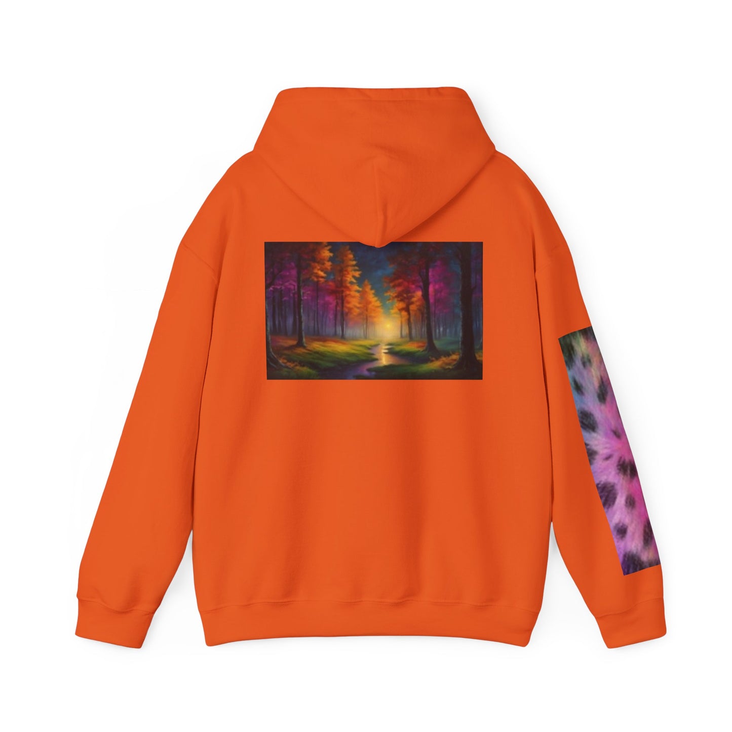 Vibrant Cat Art Hoodie - Cozy Animal Lover Sweatshirt, Festival Fashion, Gift for Cat Mom, Fall Outfit, Unique Hooded Sweatshirt
