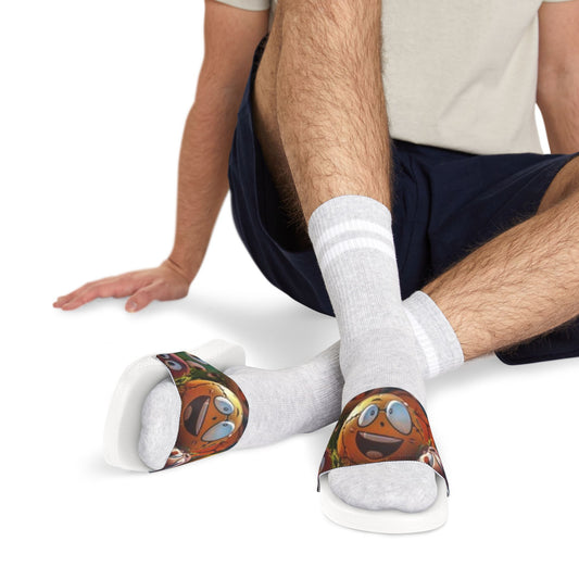 Men's Sandals Happy Face Large Eyes
