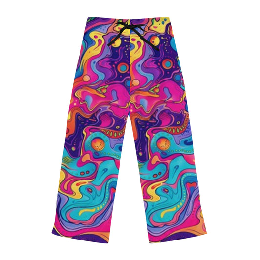 Pantalon de pyjama coloré pour femme - Tenue de détente tie-dye vibrante 