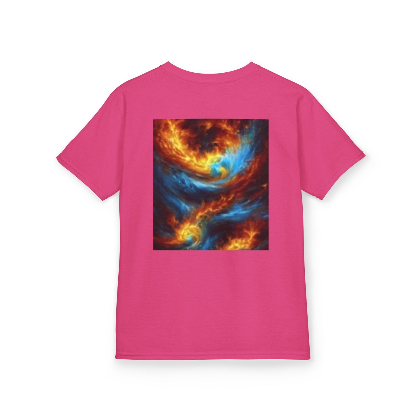 Vibrant Kids Tee with Colorful Art - Unique Front and Back Design