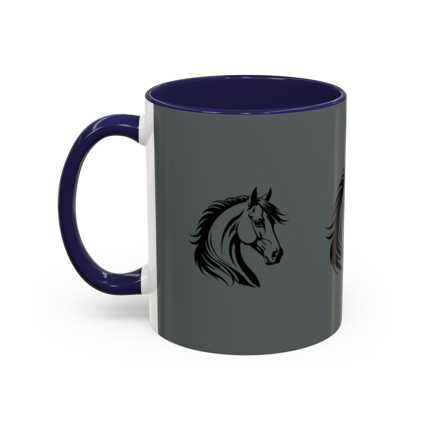 Majestic Horse Accent Coffee Mug - Perfect for Equestrians and Animal Lovers