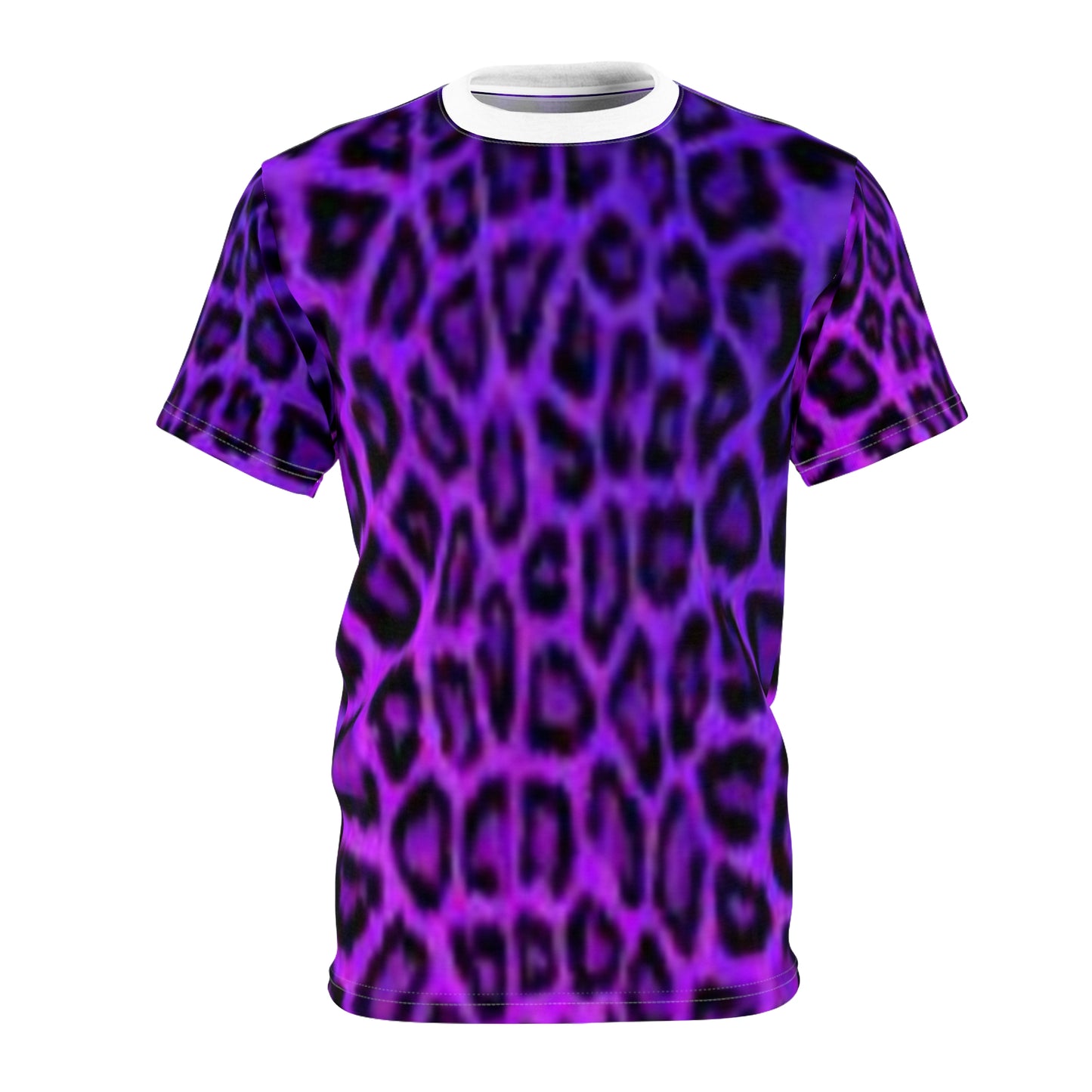 Pyjama léopard violet vibrant - T-shirt élégant et chemise à imprimé animal unique