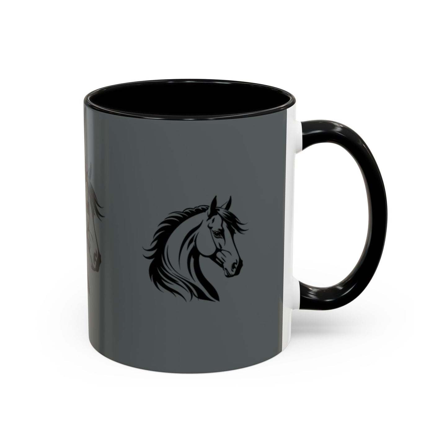 Majestic Horse Accent Coffee Mug - Perfect for Equestrians and Animal Lovers