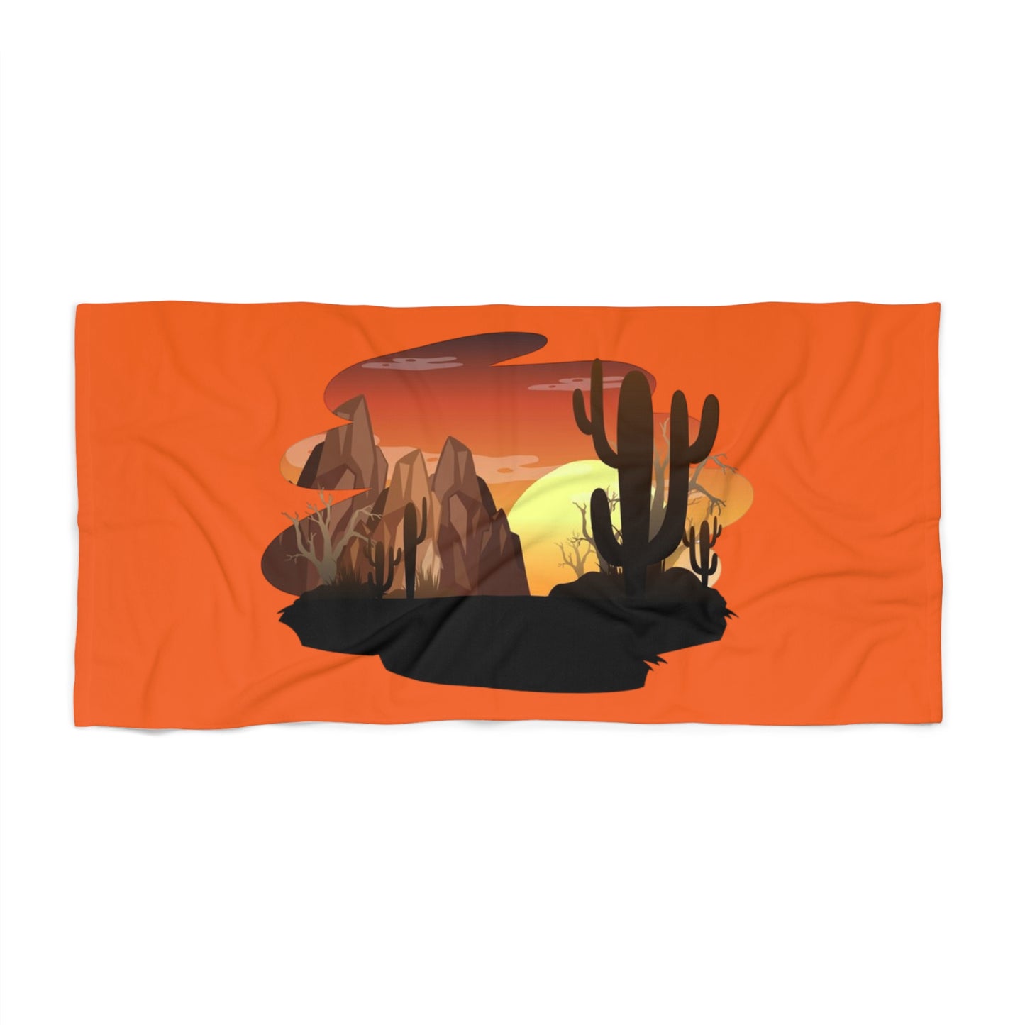 Toalla de playa Desert Sunset: diseño vibrante del suroeste para la diversión del verano 
