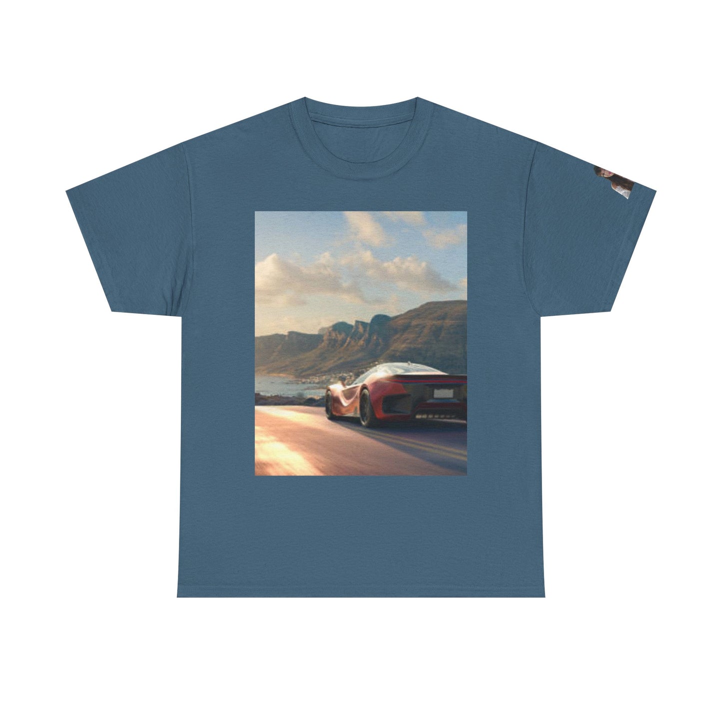 T-shirt unisexe en coton épais « Retro Car Adventure » – Parfait pour les passionnés d'automobile 