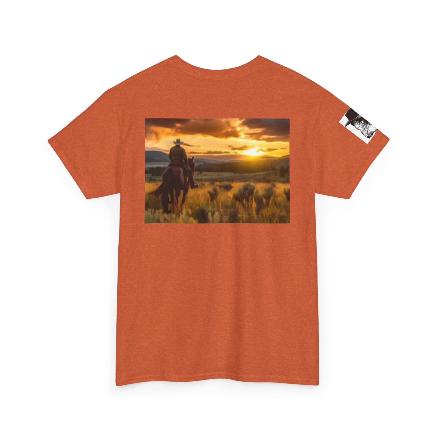 Texas Pride Unisex Heavy Cotton Tee - Rustic Sunset Design