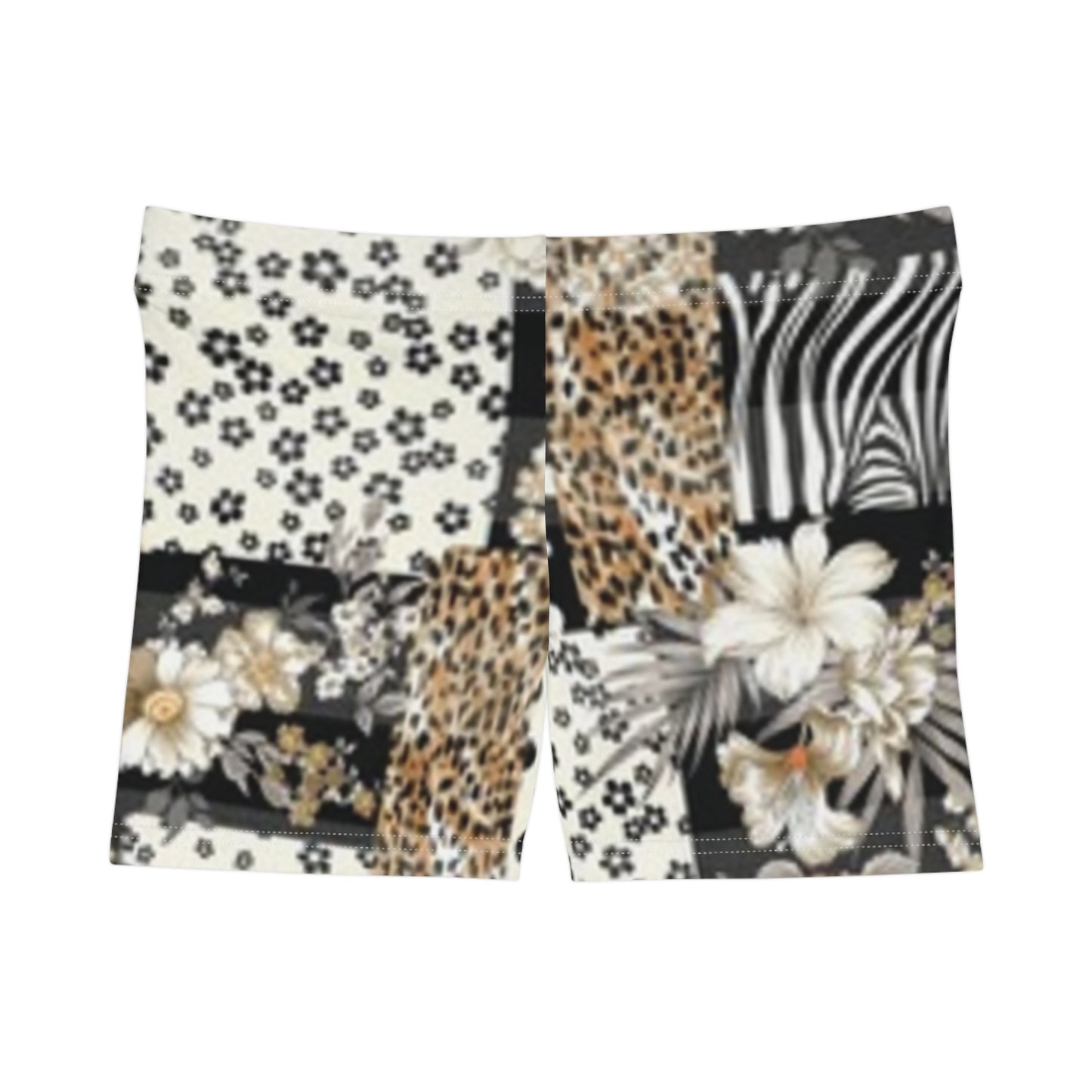 Pantalones cortos/pijama de mujer con patchwork floral: estilo veraniego de moda