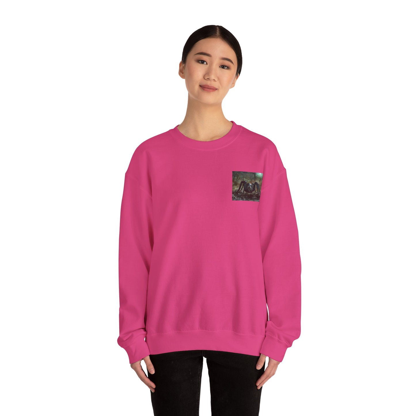 Pumpkin & Spider Unisex Heavy Blend Crewneck Sweatshirt Halloween