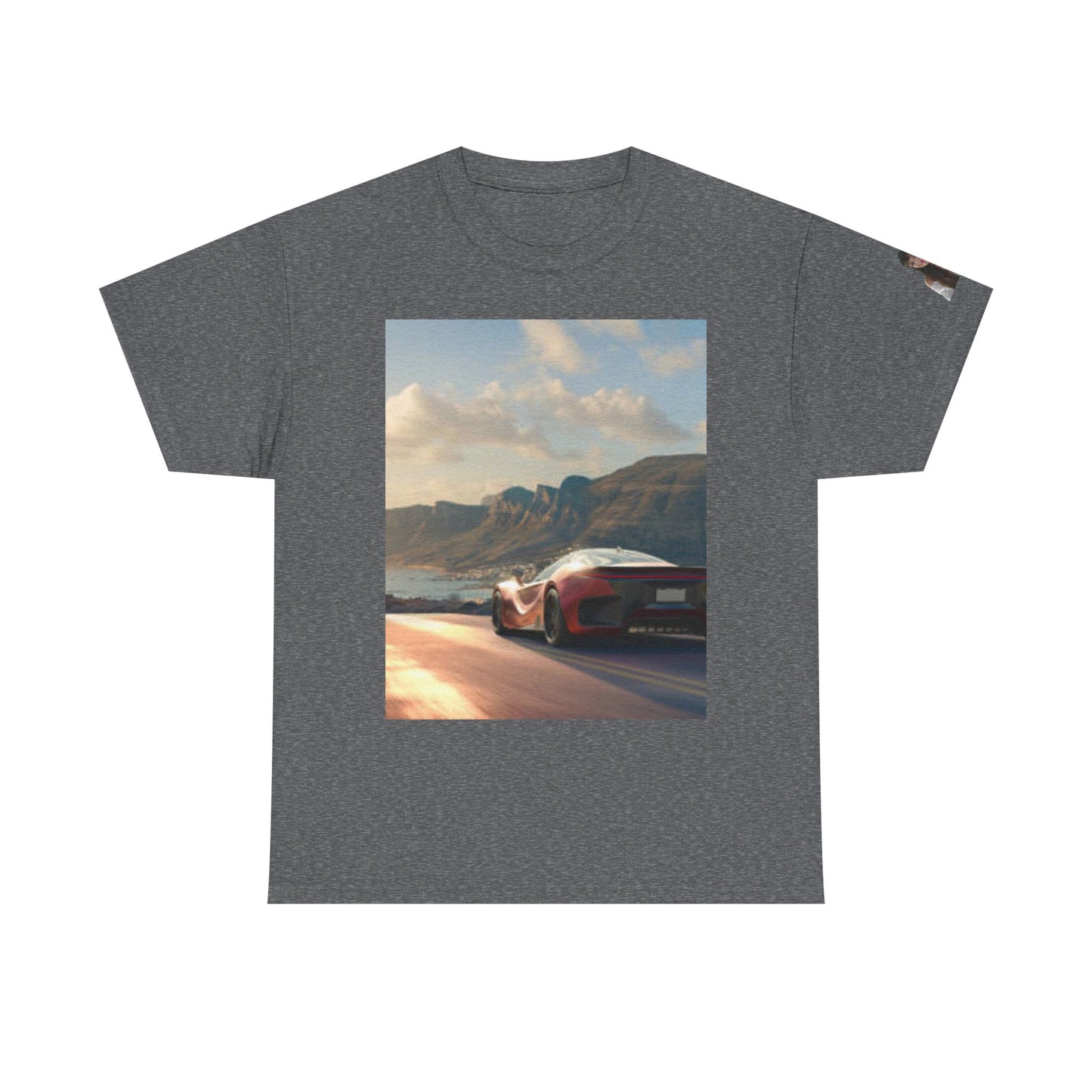 T-shirt unisexe en coton épais « Retro Car Adventure » – Parfait pour les passionnés d'automobile 