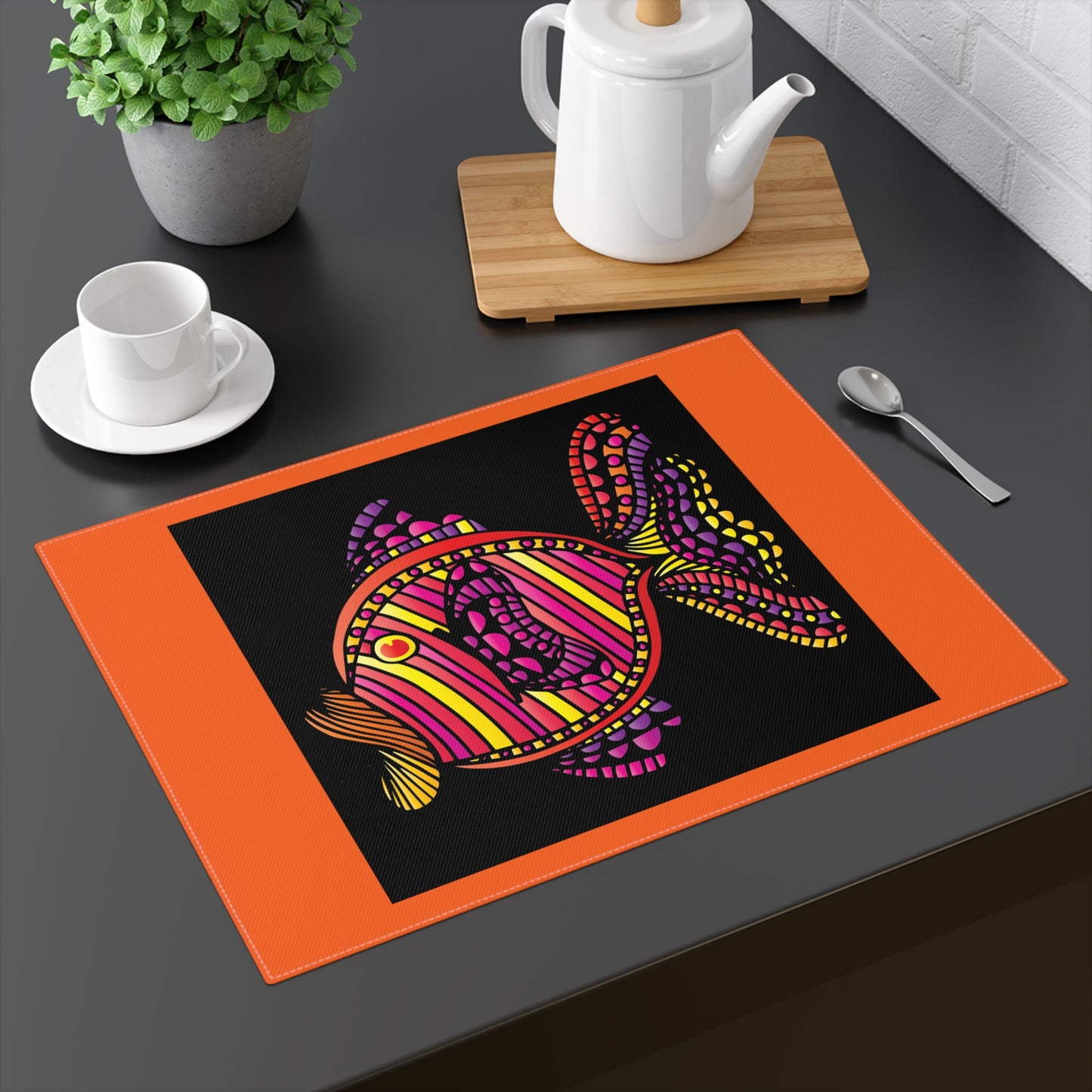 Set de table Poisson coloré