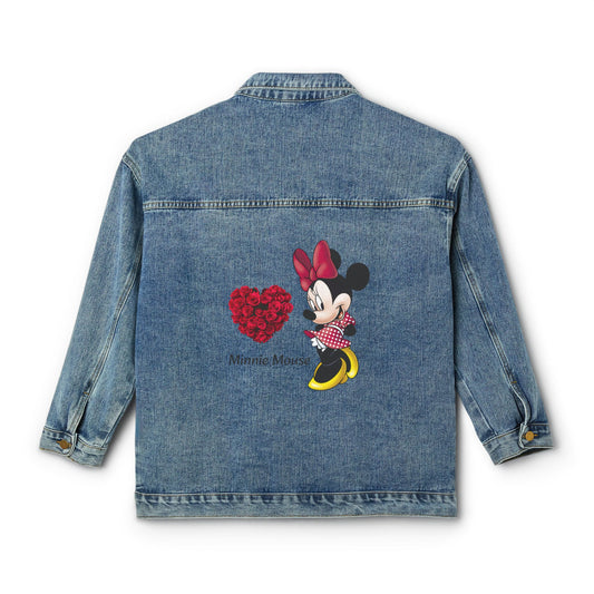 Minnie Mouse Women's Denim Jacket - Cute Vintage Style for Disney Fans