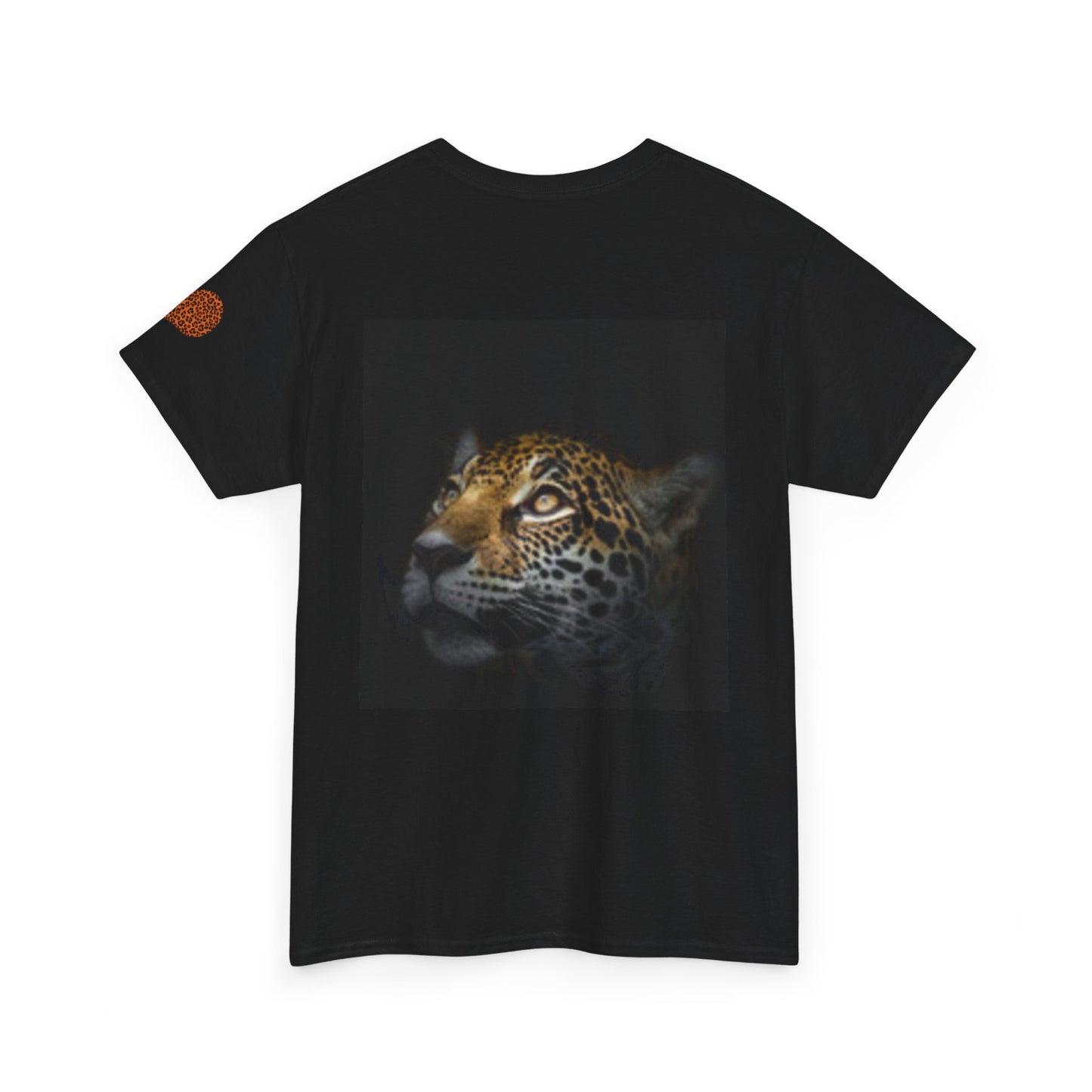 Unisex Heavy Cotton Tee - Fierce Leopard Design - Perfect for Wildlife Lovers