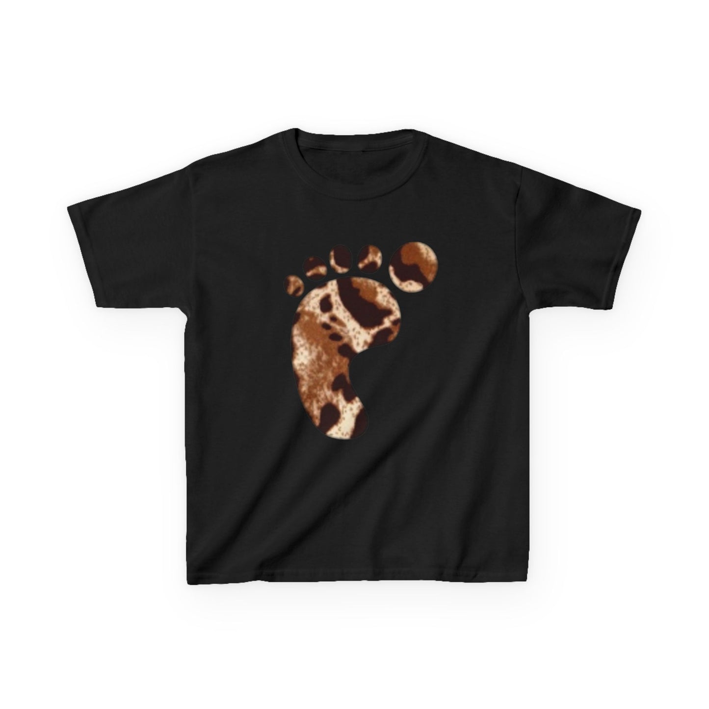 Leopard Print Kids Heavy Cotton Tee - Fun and Wild Outfit for Little Explorers