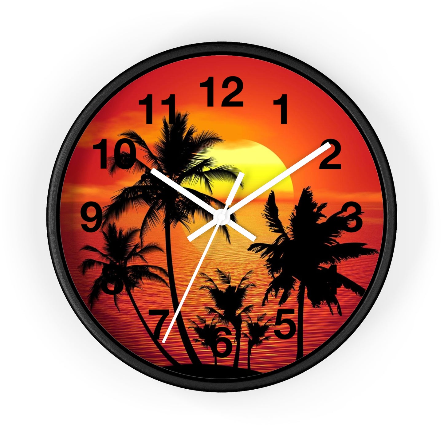 Horloge murale Beau coucher de soleil