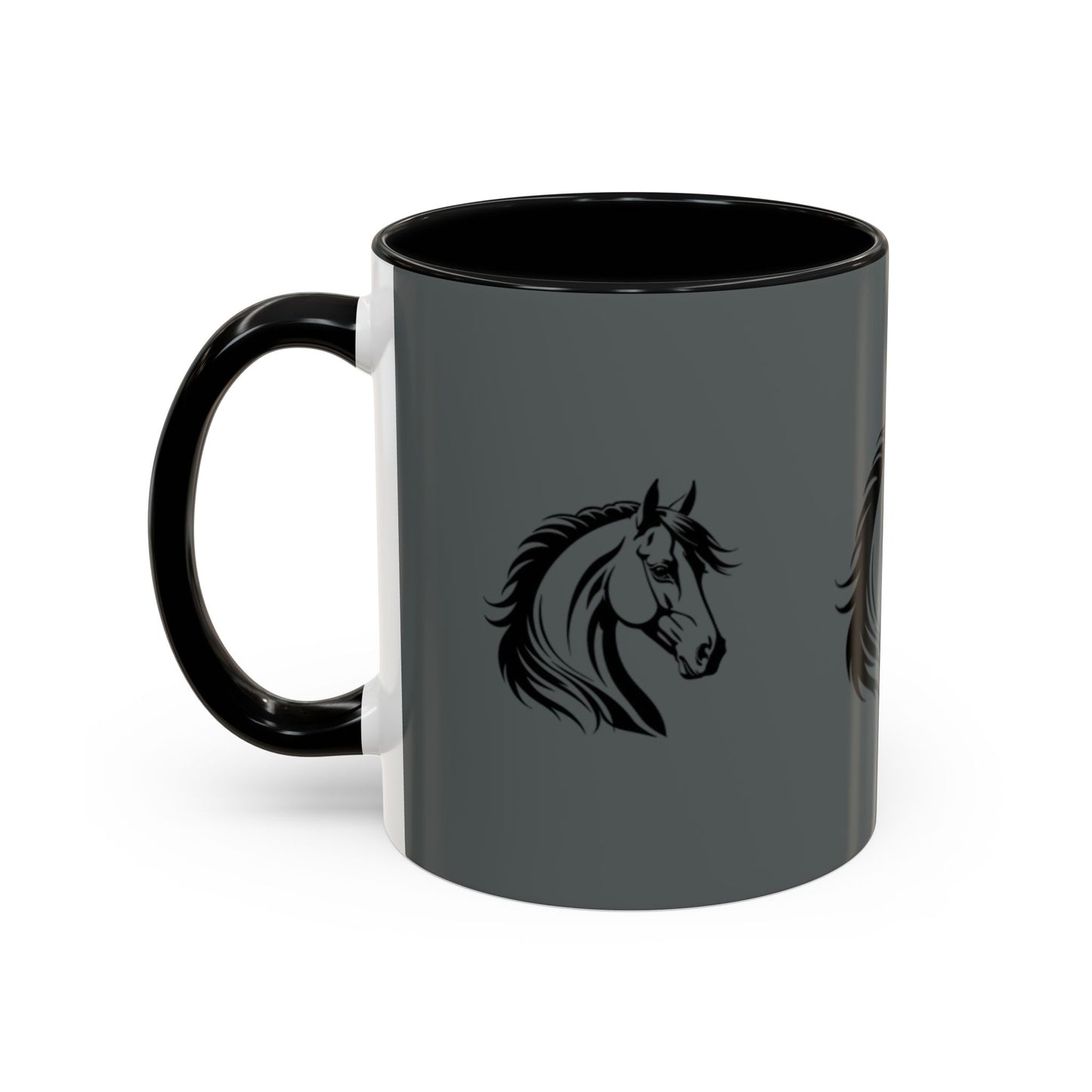 Majestic Horse Accent Coffee Mug - Perfect for Equestrians and Animal Lovers