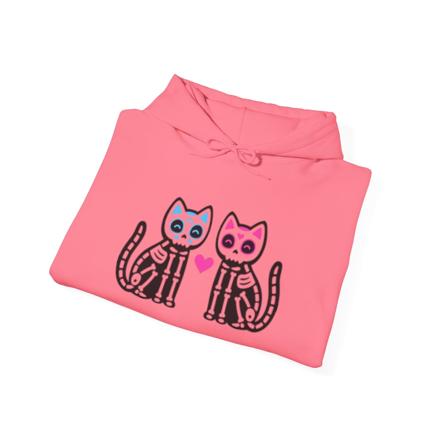 Vibrant Cat Art Hoodie - Cozy Animal Lover Sweatshirt, Festival Fashion, Gift for Cat Mom, Fall Outfit, Unique Hooded Sweatshirt