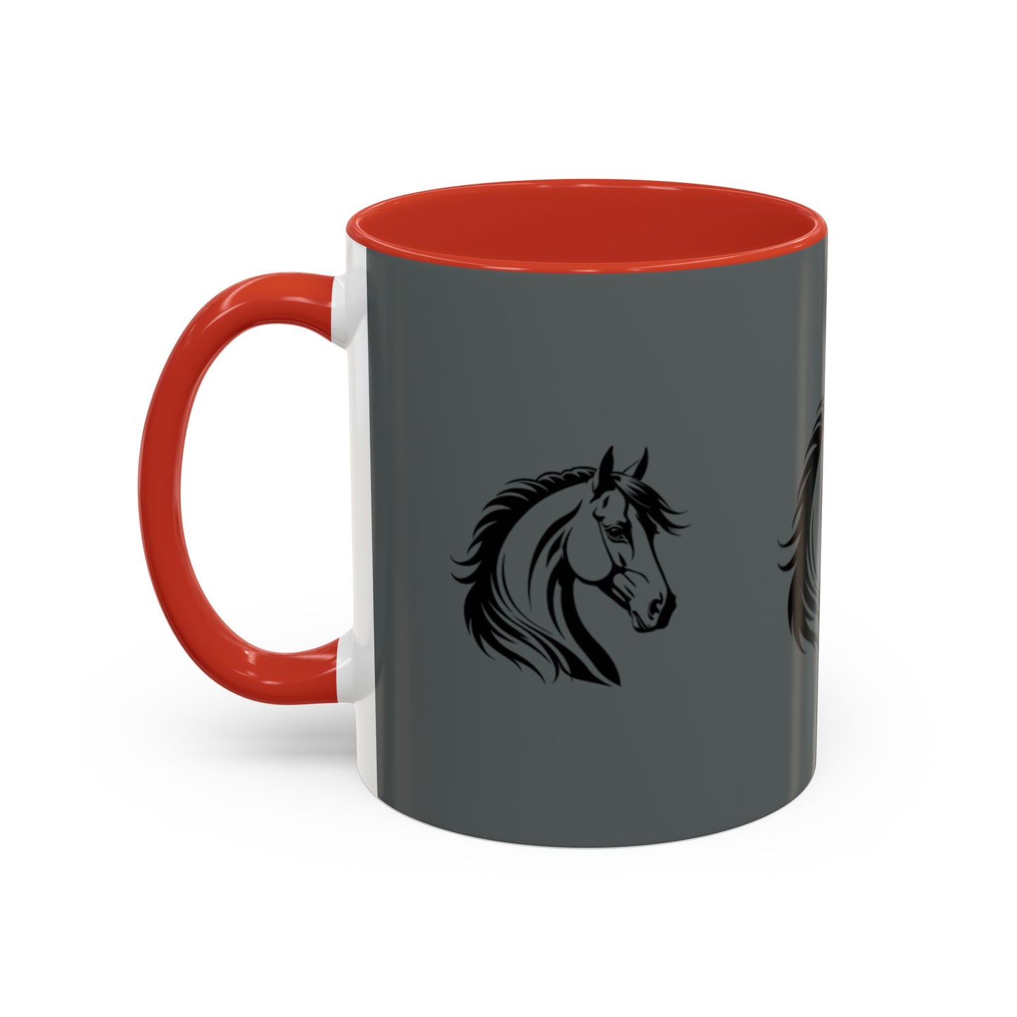 Majestic Horse Accent Coffee Mug - Perfect for Equestrians and Animal Lovers