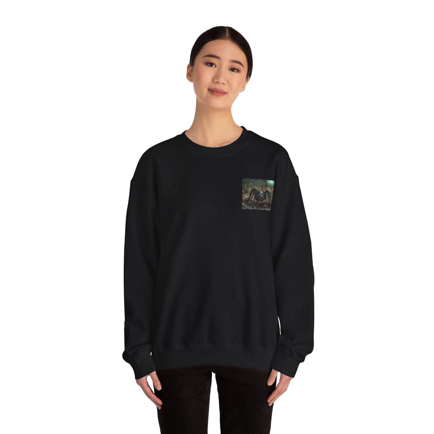 Pumpkin & Spider Unisex Heavy Blend Crewneck Sweatshirt Halloween