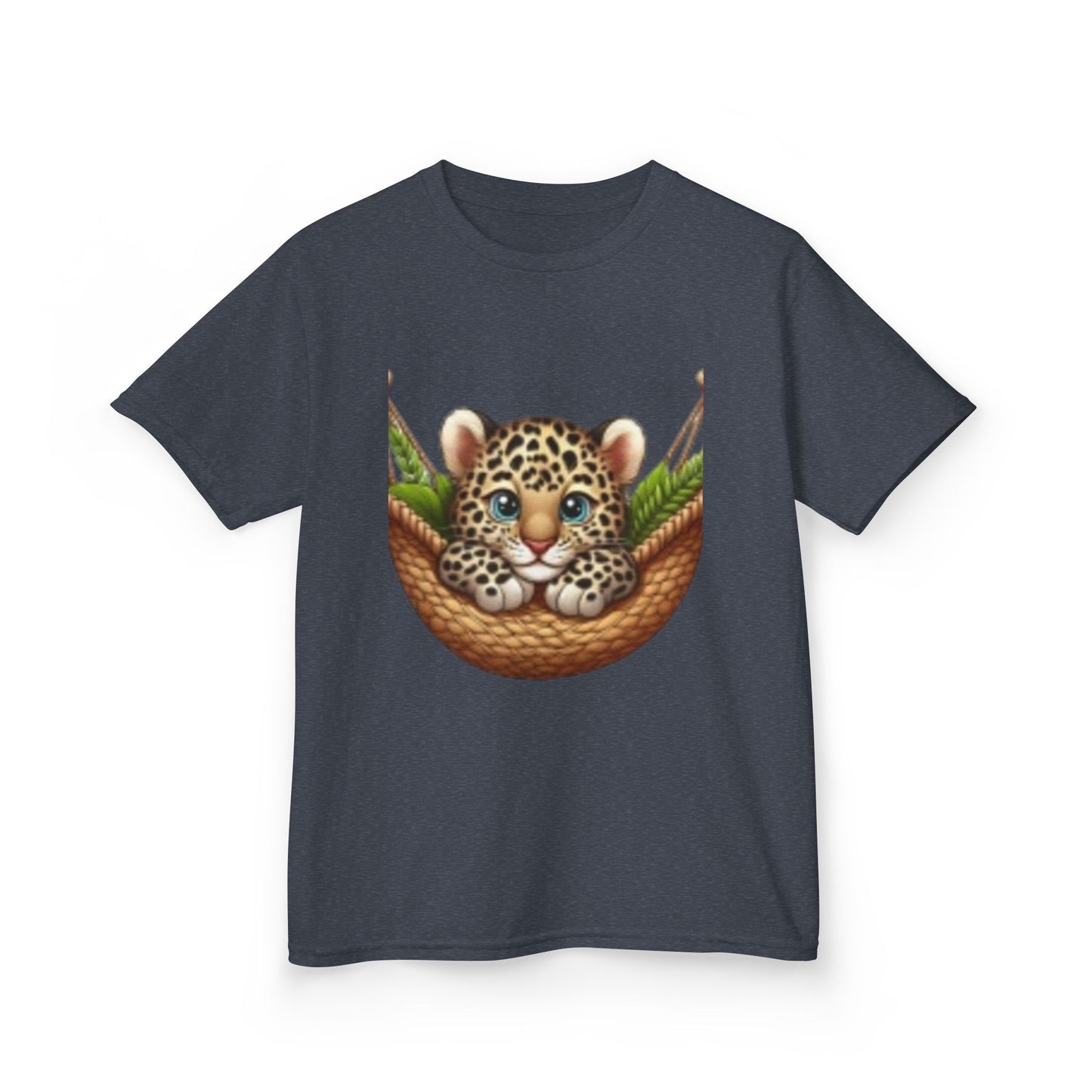 T-shirt léopard mignon pour enfants – T-shirt graphique amusant et ludique pour les amoureux des animaux 