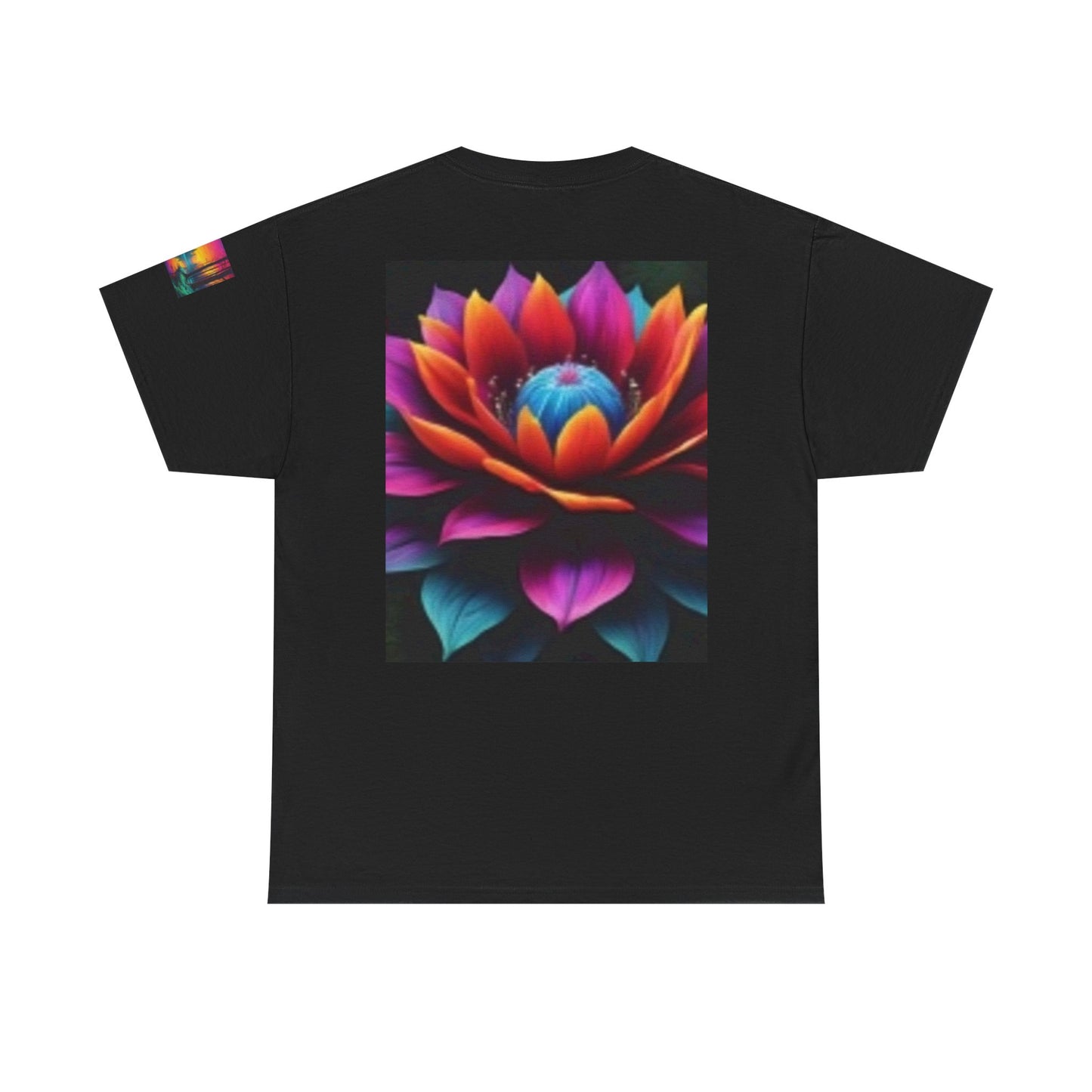 Chestire Cat Colorful Flower T-shirt