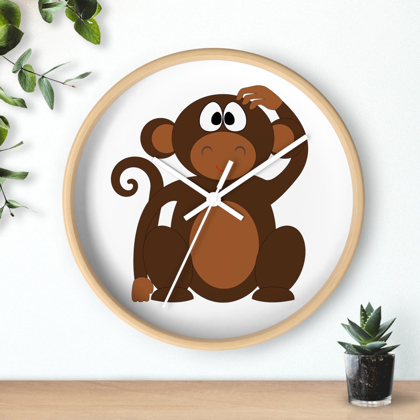 Horloge murale singe idéale pour une chambre d'enfant