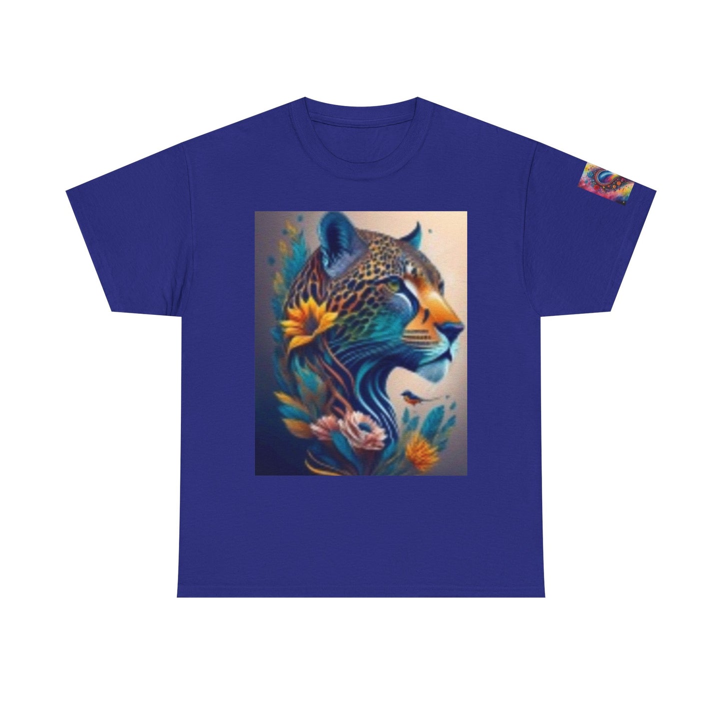 Vibrant Jungle Art Unisex Heavy Cotton Tee - Nature Inspired Graphic Shirt