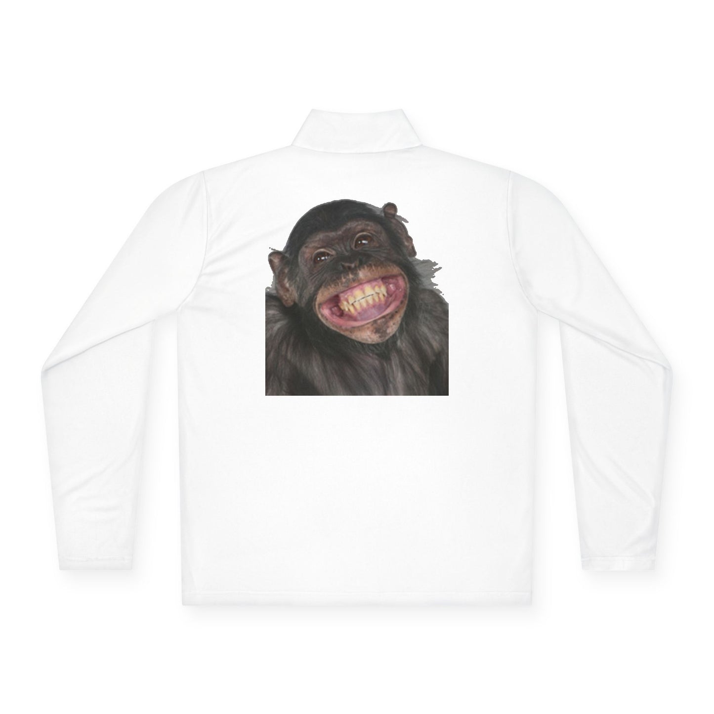 Happy Smiling Monkey Graphic Unisex Quarter-Zip Pullover