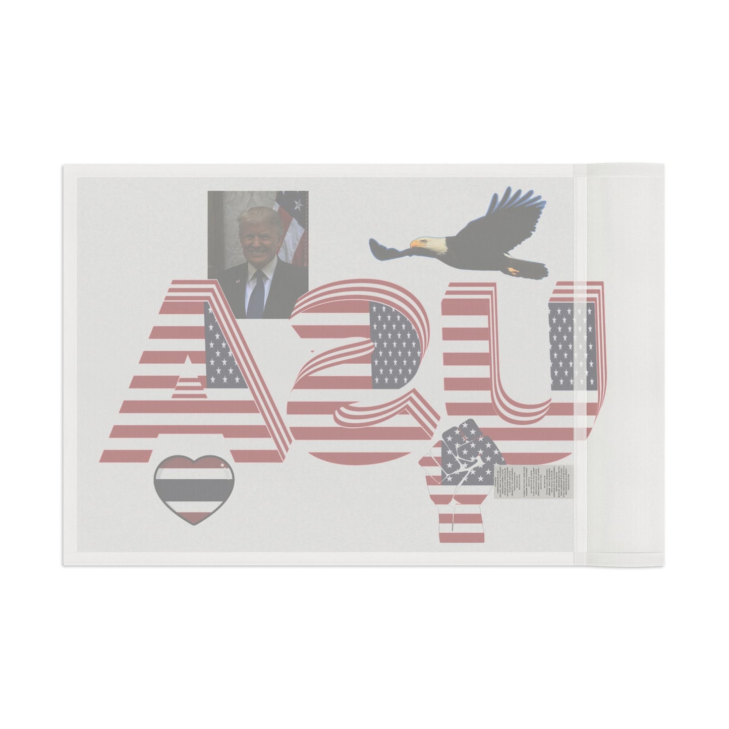 Patriotic USA Flag Mug with Eagle Design and Trump