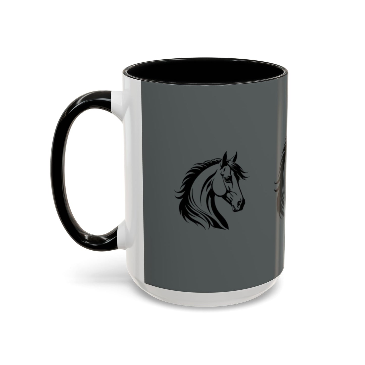 Majestic Horse Accent Coffee Mug - Perfect for Equestrians and Animal Lovers