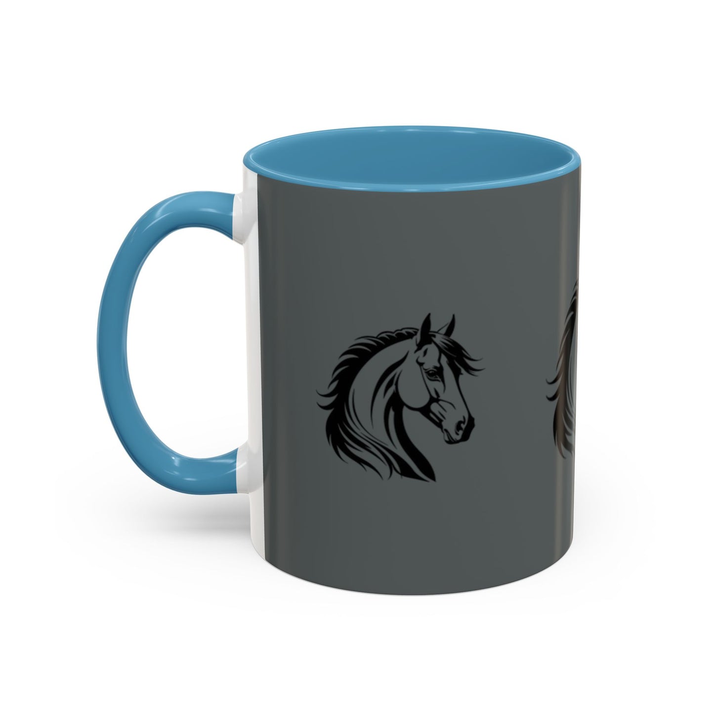 Majestic Horse Accent Coffee Mug - Perfect for Equestrians and Animal Lovers