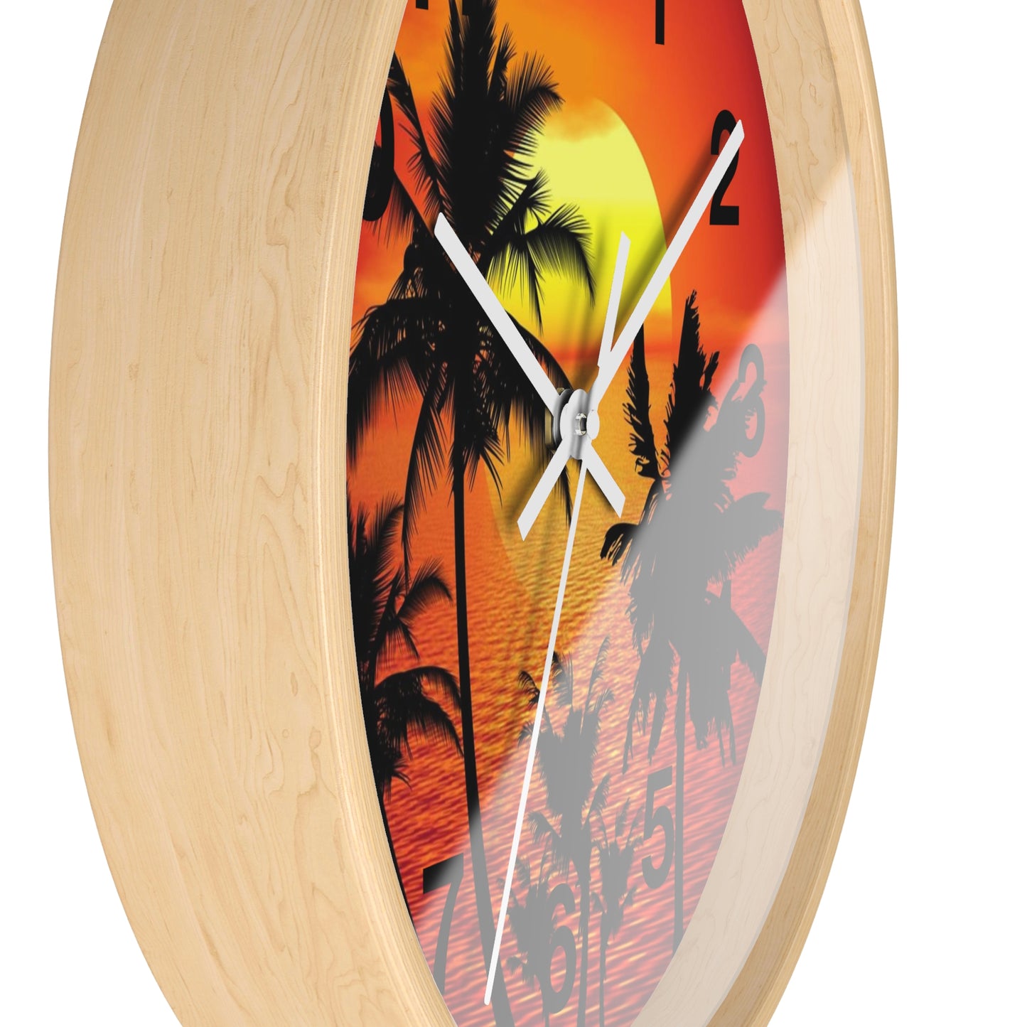 Horloge murale Beau coucher de soleil