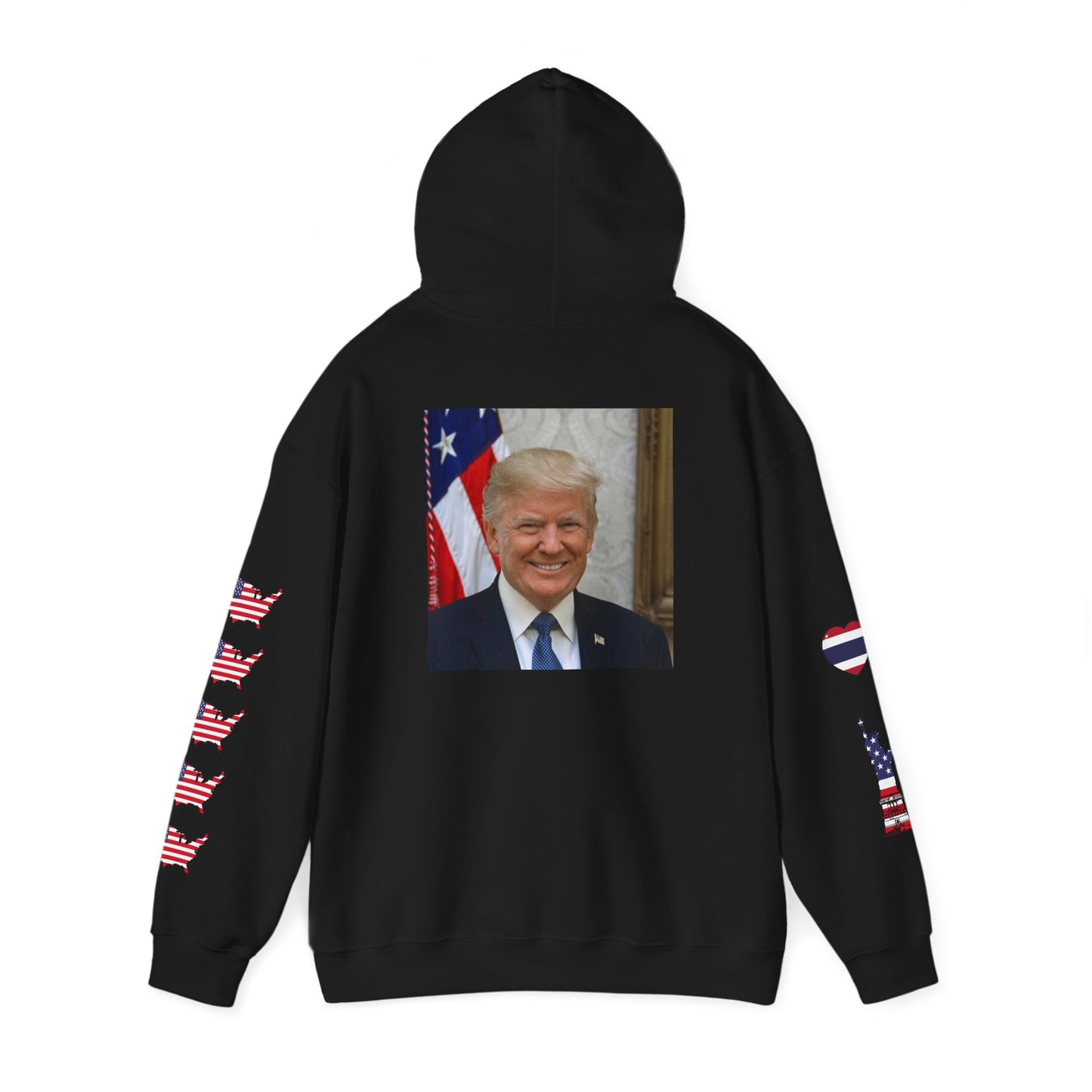 Hooded Sweatshirt President Donald John Trump