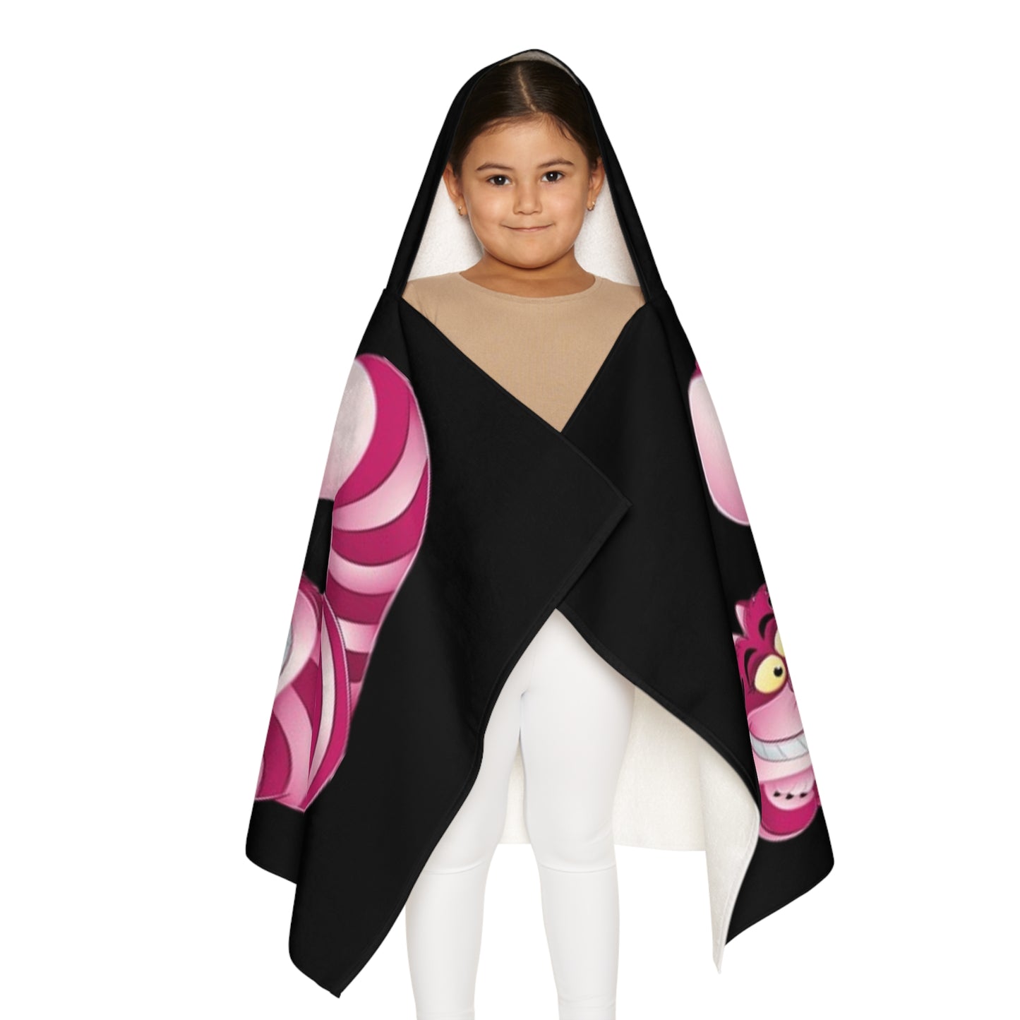 Youth Hooded Towel - Cheshire Cat Design | Perfect for Beach, Pool, Bath, Kids' Gifts, Playtime, and Costumes