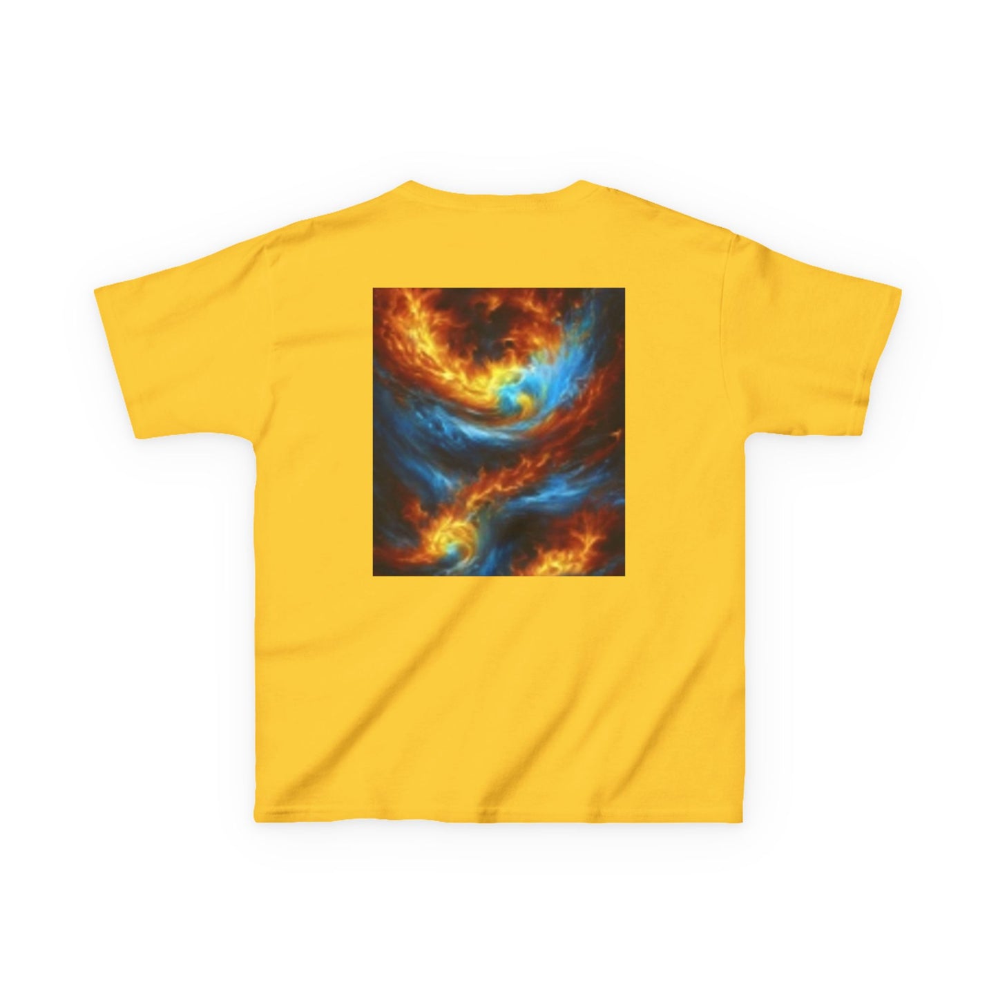 Vibrant Kids Tee with Colorful Art - Unique Front and Back Design