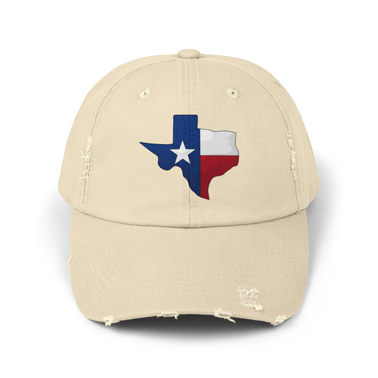 Texas Distressed Cap - Unisex Vintage Style Hat