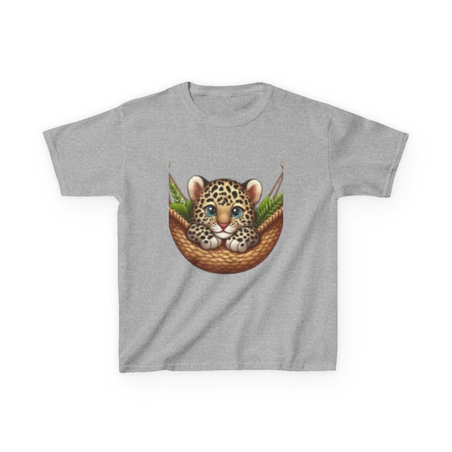 T-shirt léopard mignon pour enfants – T-shirt graphique amusant et ludique pour les amoureux des animaux 