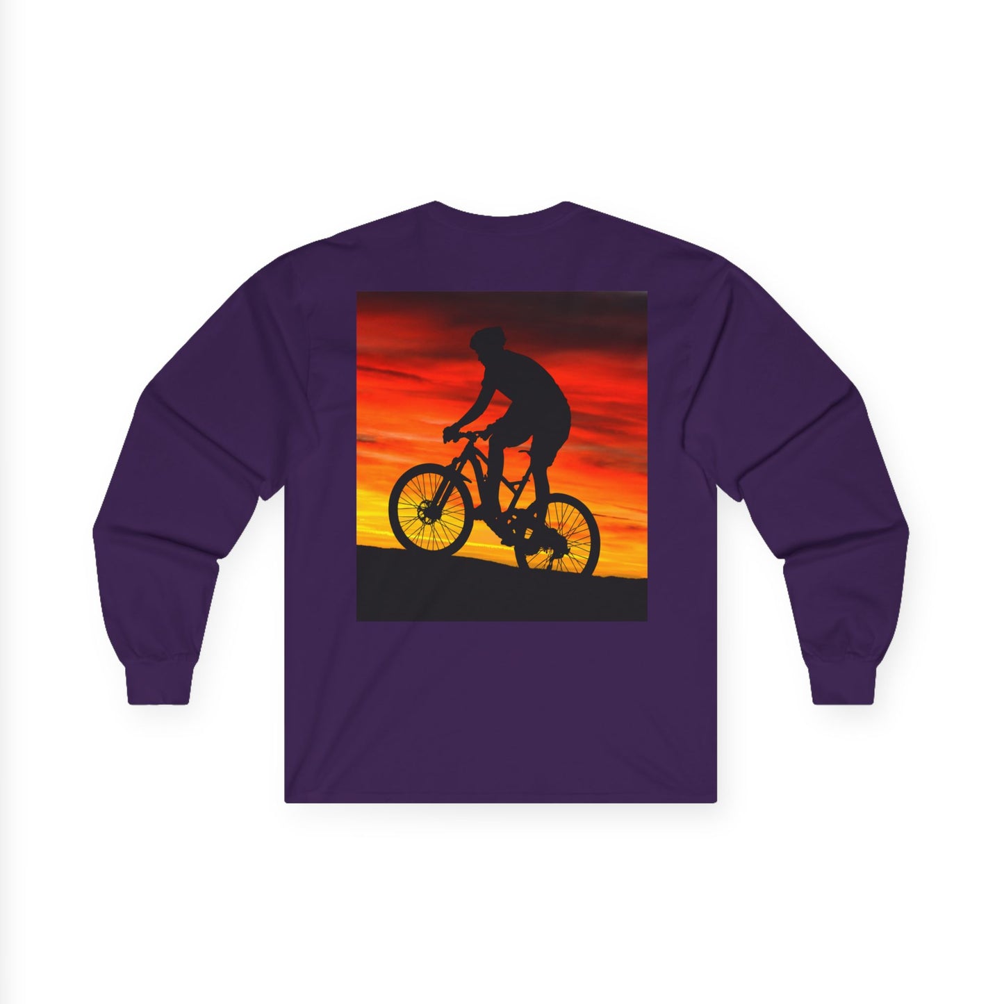 T-shirt à manches longues Sunset Rider – T-shirt unisexe en ultra coton pour les amateurs de plein air 