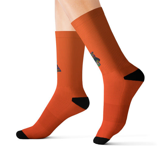Vibrant Sublimation Socks with Colorful Design - Perfect for Everyday Wear