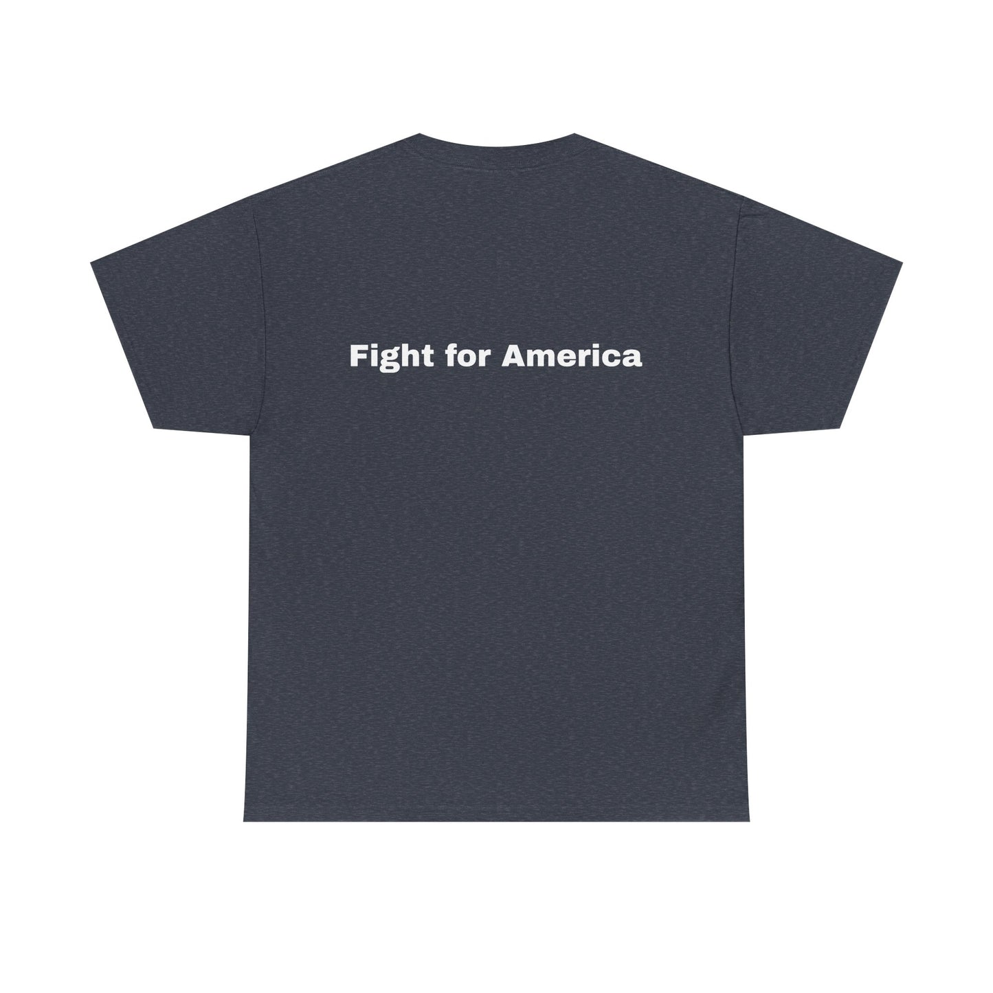 Patriotic Unisex Heavy Cotton Tee - Fight for America Graphic Tee