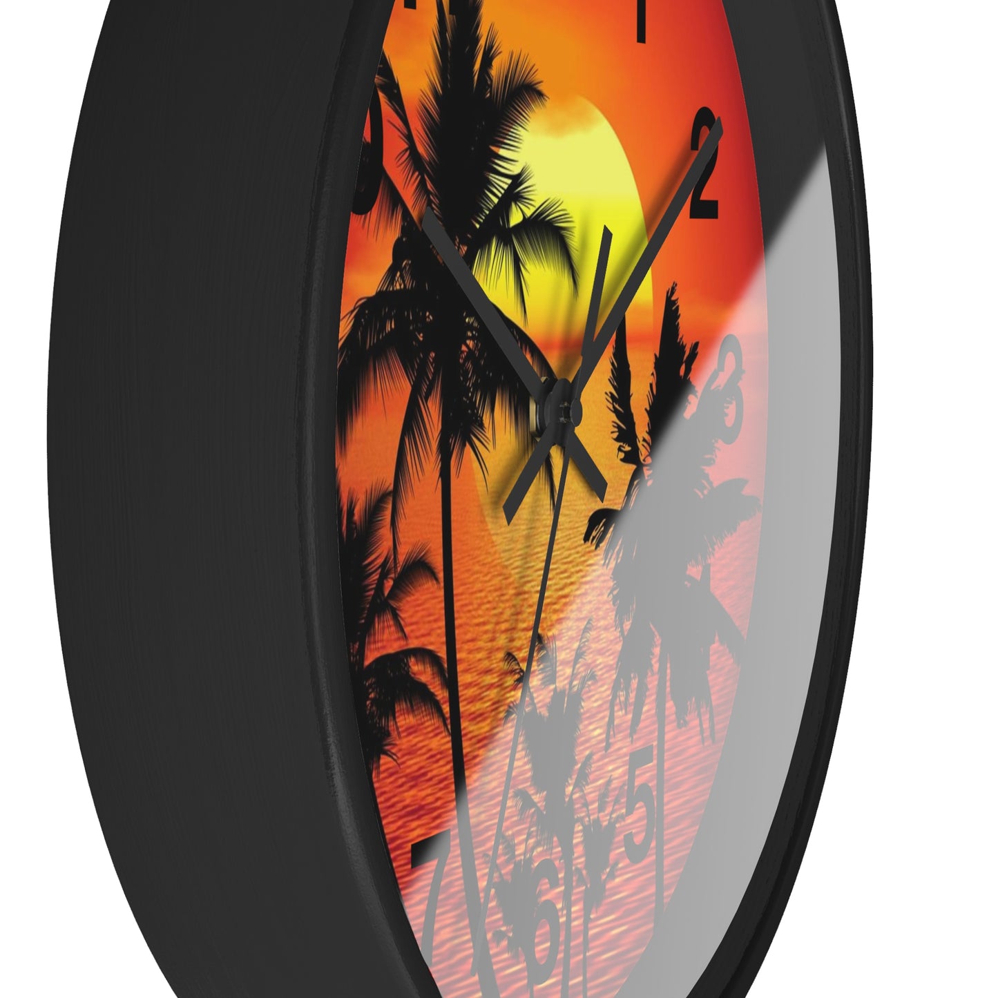 Horloge murale Beau coucher de soleil