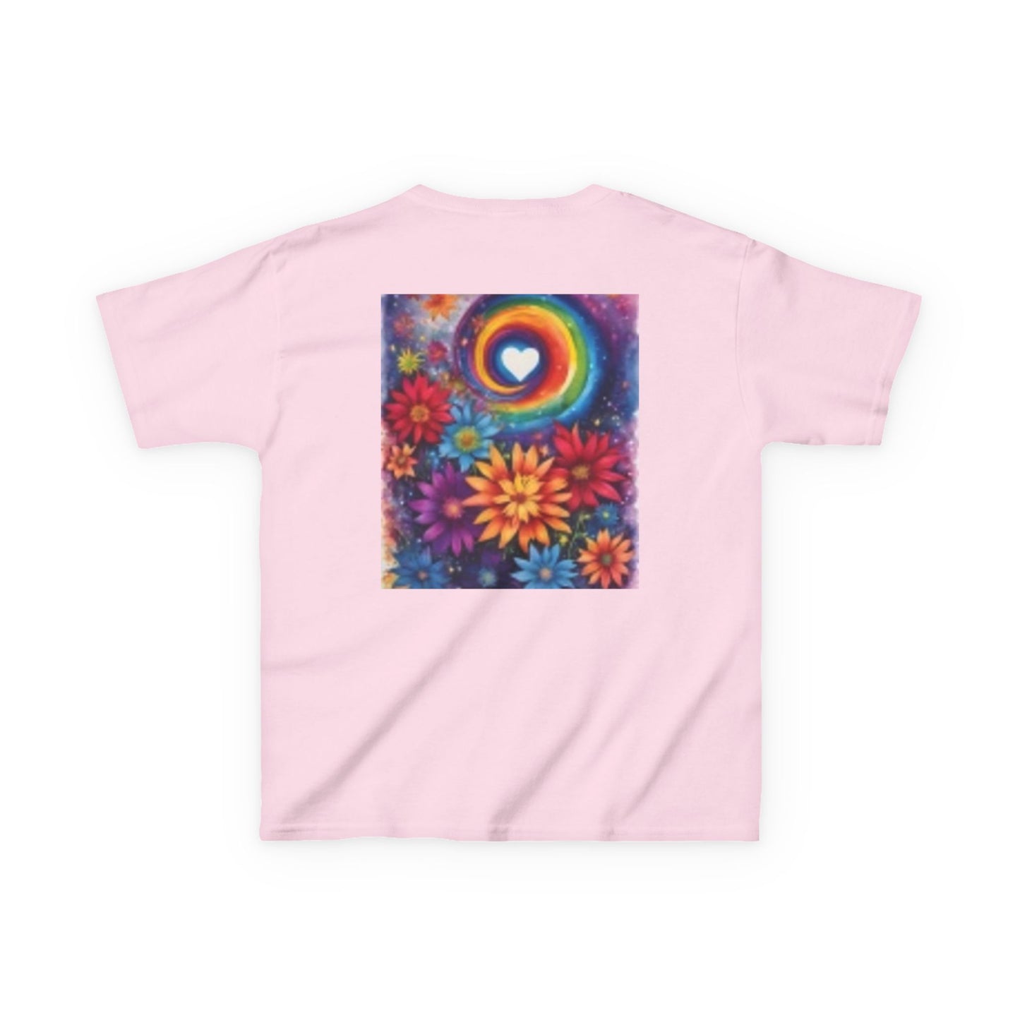 T-shirt d'aventure pour enfants avec motif cœur et souris colorés