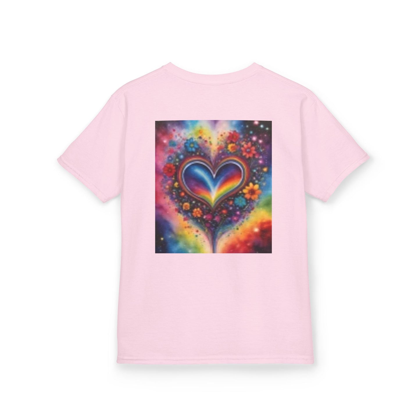 T-shirt en coton épais™ pour enfants avec motif singe amusant et cœur coloré 