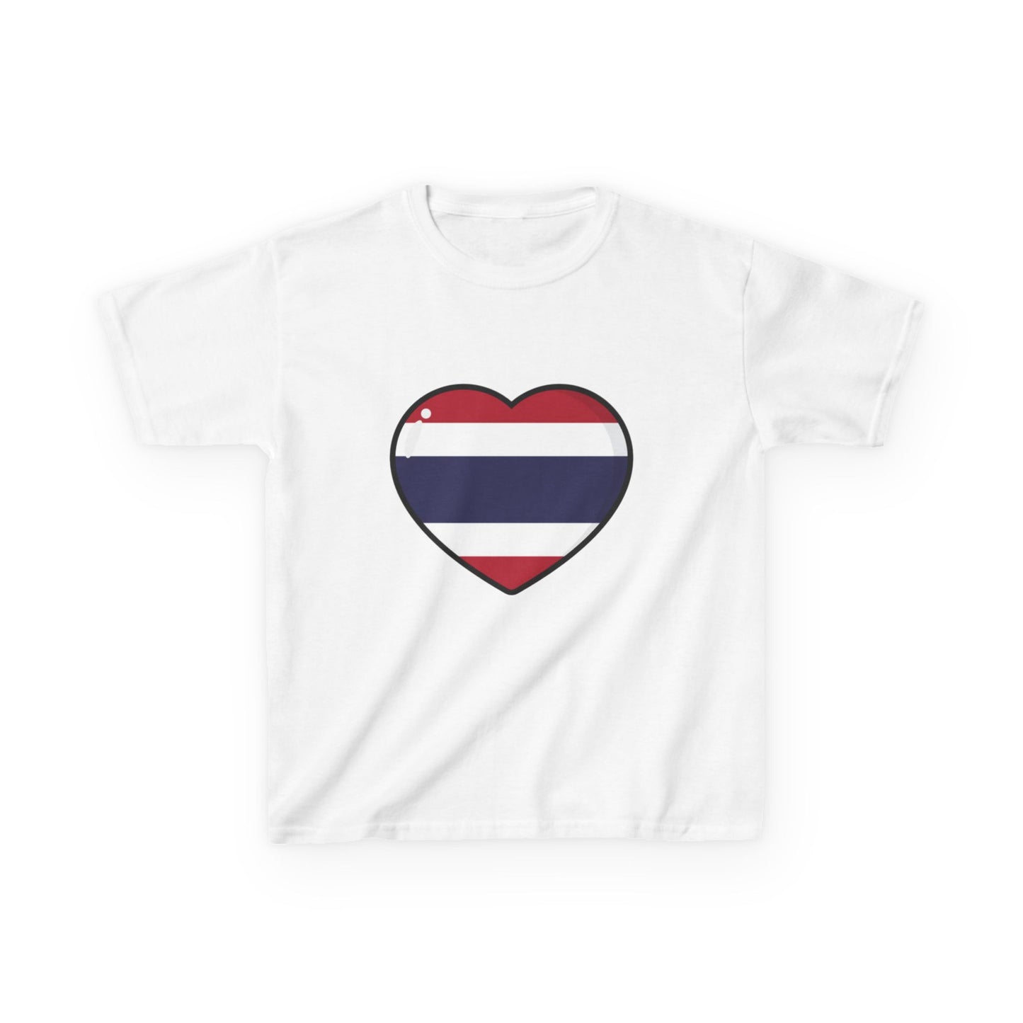 T-shirt « Les enfants adorent la Thaïlande » : un joli motif cœur pour les jeunes voyageurs