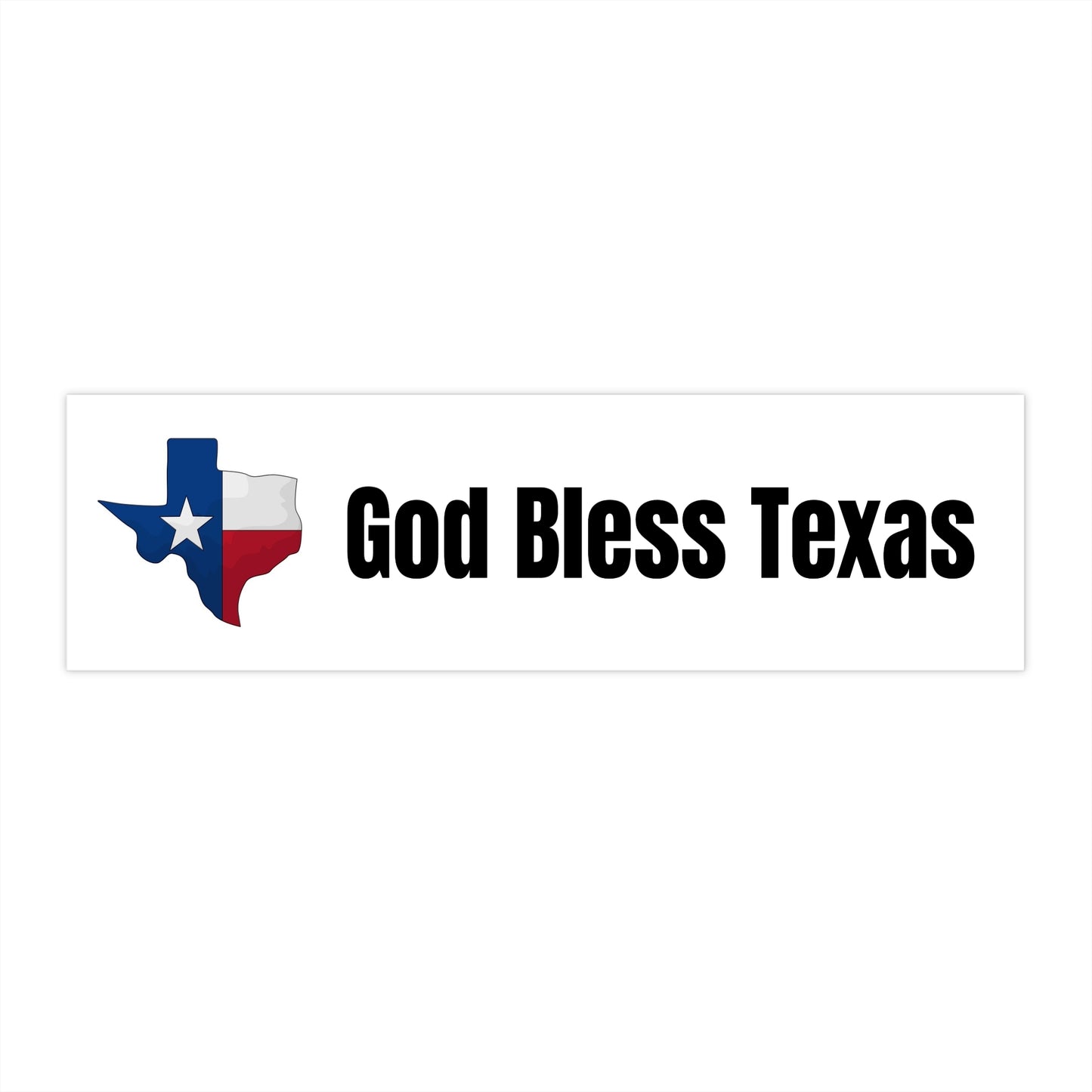 God Bless Texas Bumper Stickers - Perfect for Proud Texans and Road Trip Enthusiasts