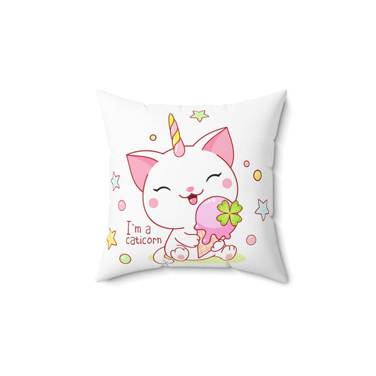 Coussin carré Licorne Je suis une licorne