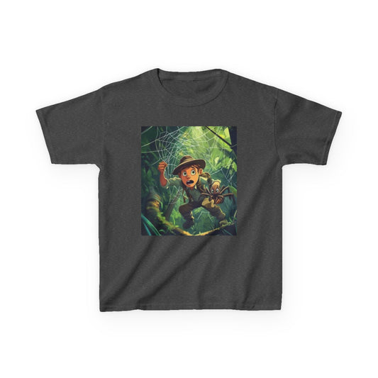 Adventure Explorer Kids Tee - Fun Spider Web Design for Little Explorers